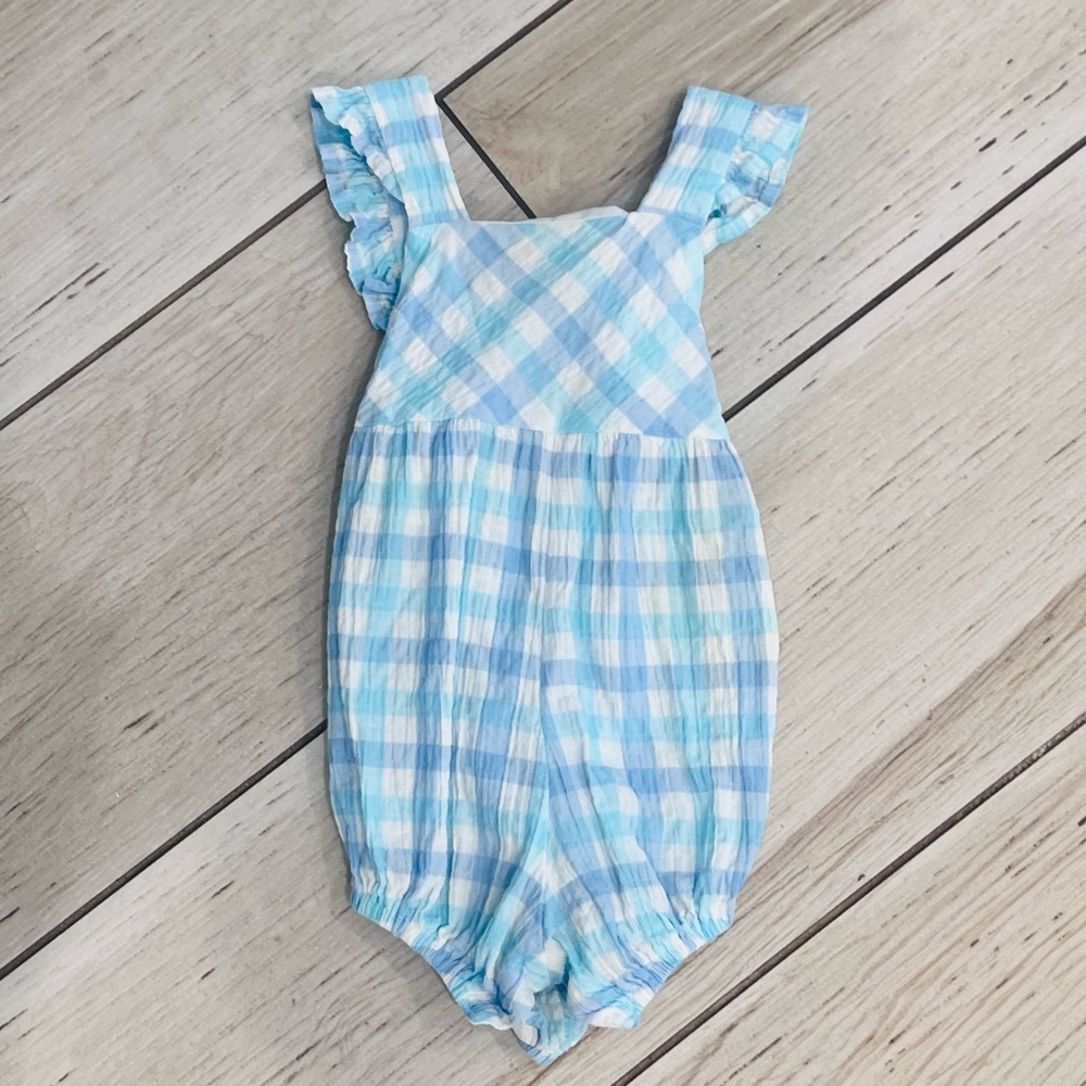 Blue Checkered bubble